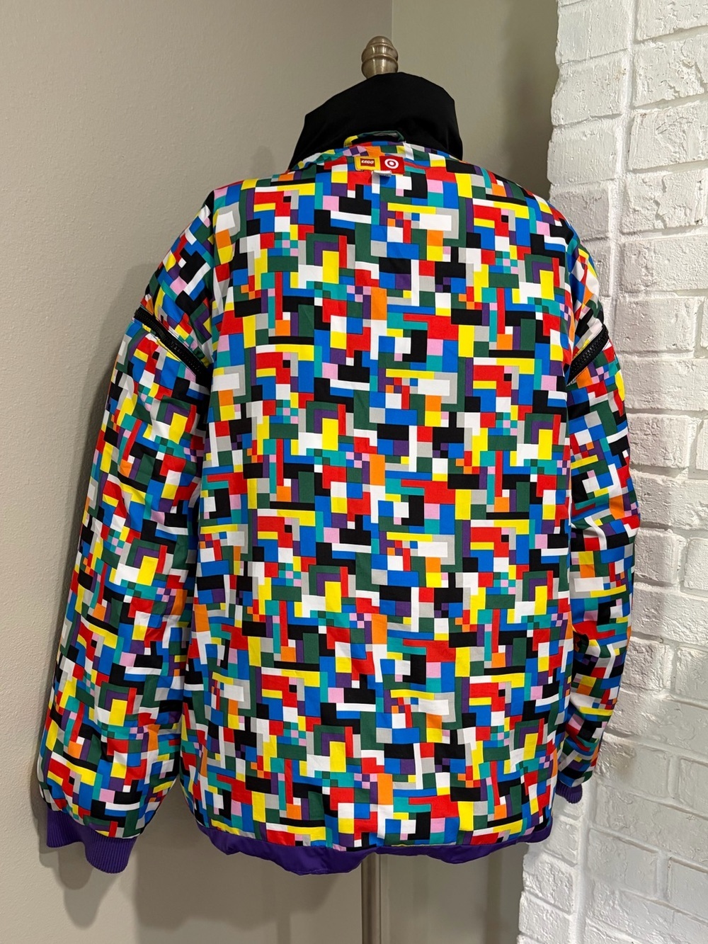 Lego Collection Colorful Geometric Puffer Jacket - Multicolor - Picture 3 of 7
